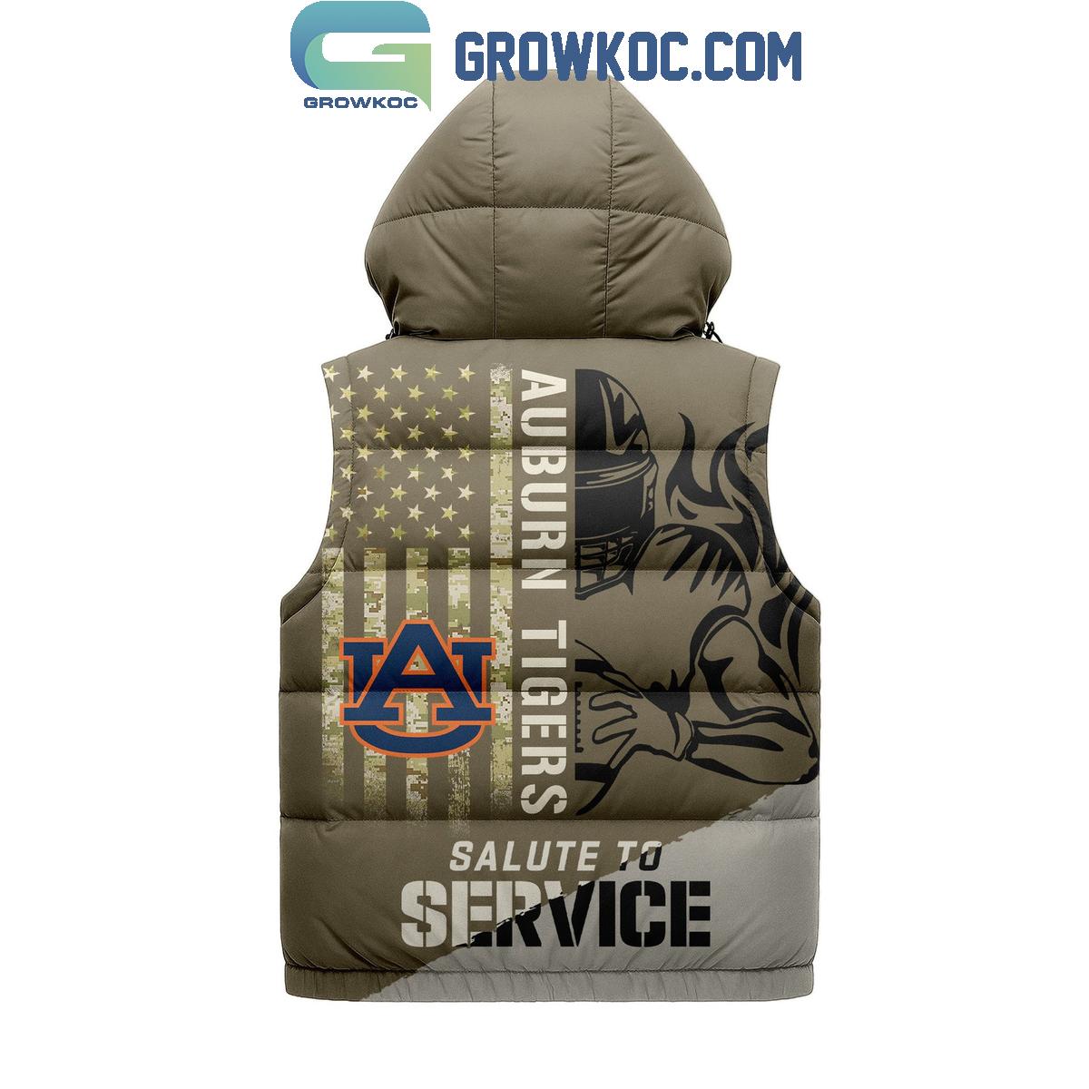 Auburn Tigers Salute To Service Sleeveless Puffer Jacket