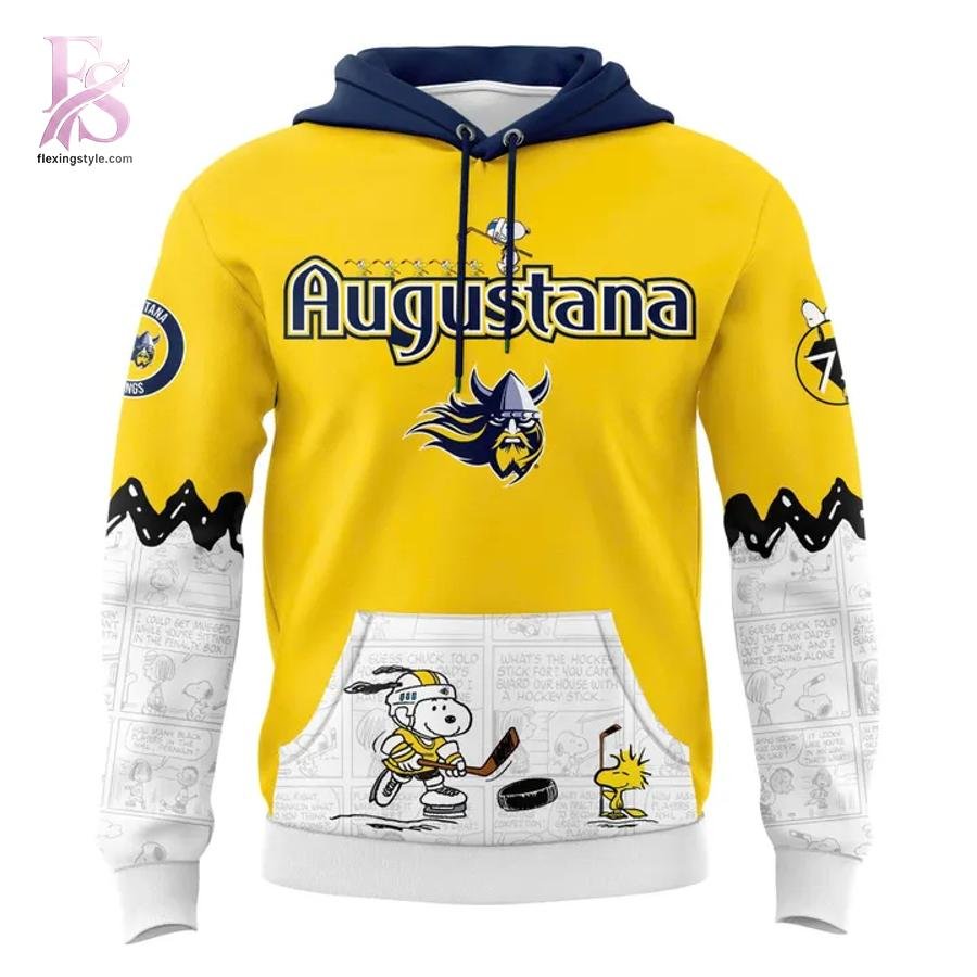 Augustana Vikings Peanuts Night Snoopy Hoodie