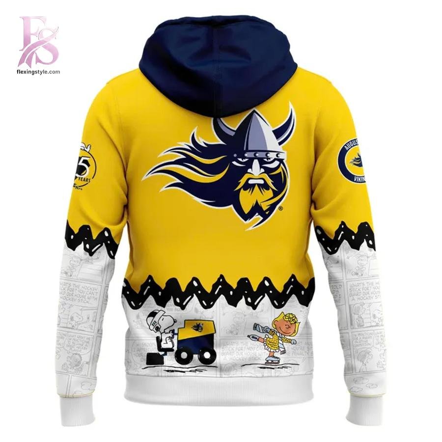 Augustana Vikings Peanuts Night Snoopy Hoodie