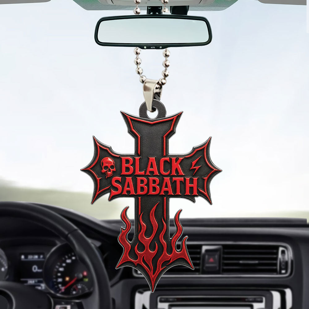 Black Sabbath Custom shape 2-sided Acrylic Car Ornament – TMTHU548