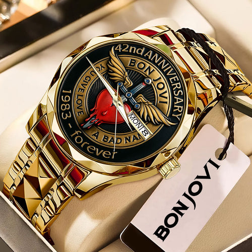 Bon Jovi 42nd Anniversary Alloy Luxury Quartz Watch – TMTHU1784