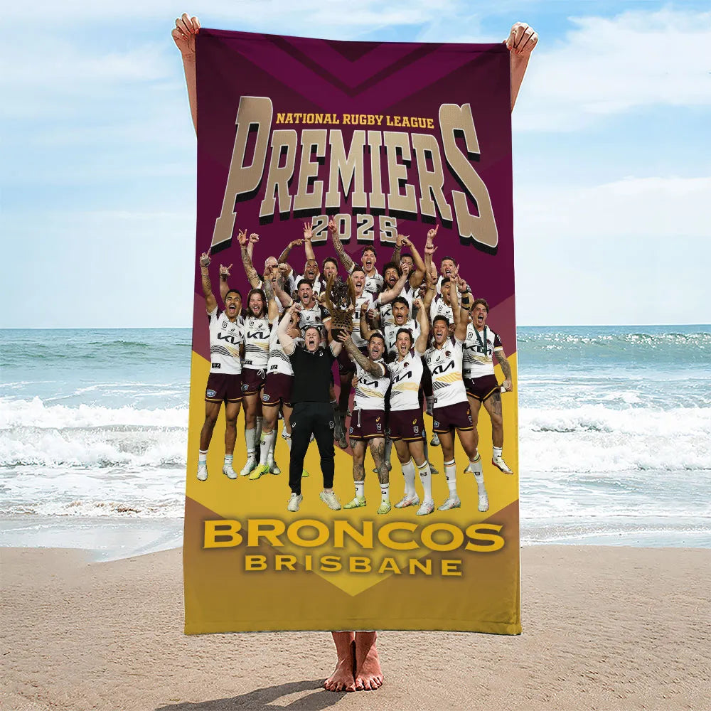 Brisbane Broncos Rectangle Beach Towel – TMTHU1456