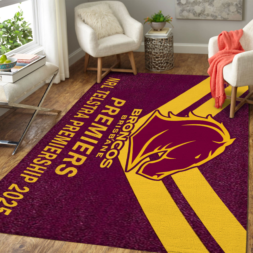 Brisbane Broncos Rectangular Rug – TMTHU1585