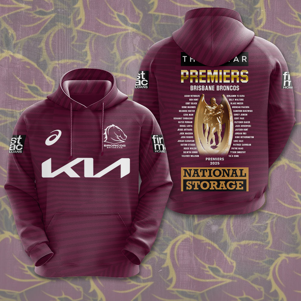 Brisbane Broncos 2025 3D Apparel – TMTHU1741