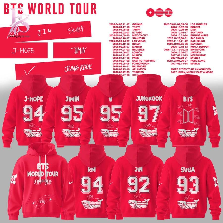 BTS World Tour 2026 Hoodie