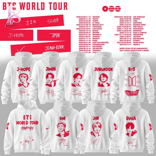 BTS World Tour 2026 Hoodie
