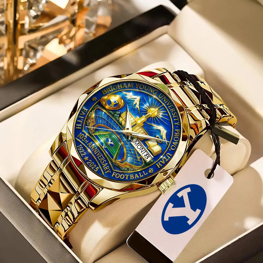BYU Cougars Football Alloy Luxury Quartz Watch – TANTN17949
