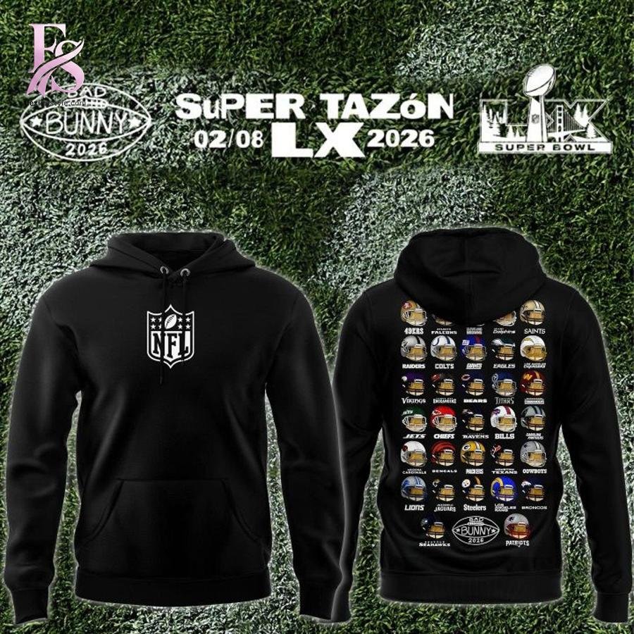 Bad Bunny Super Tazon Helmet Hoodie