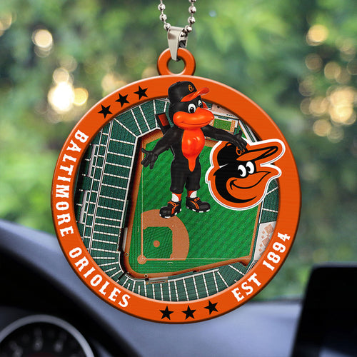 Baltimore Orioles Custom shape 2-sided Acrylic Car Ornament – HOATT13034