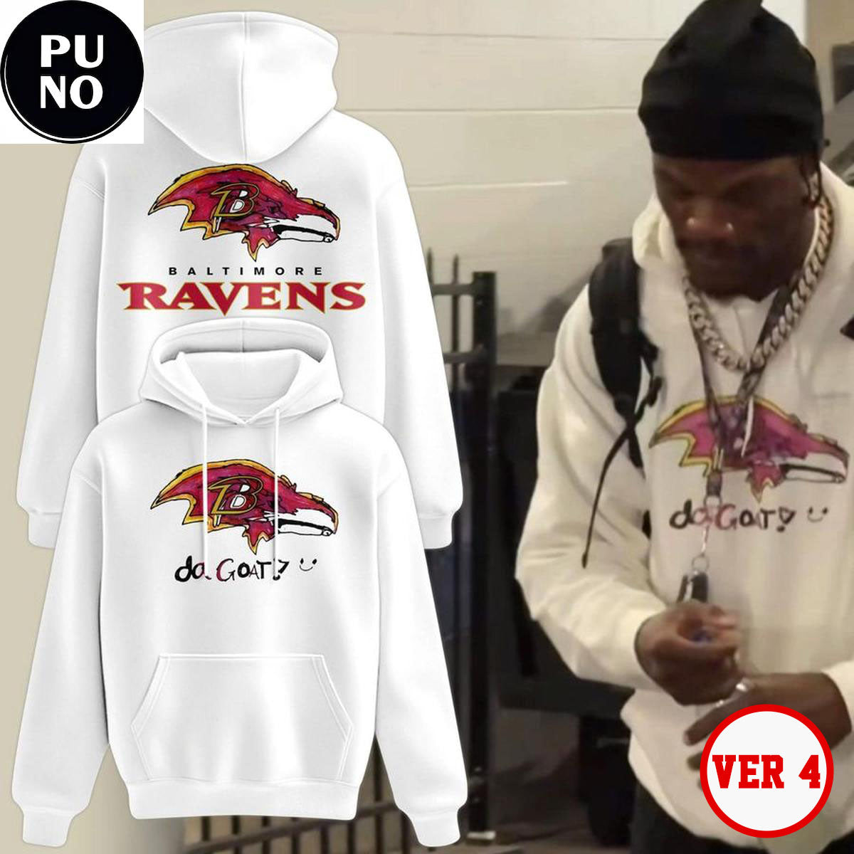 Baltimore Ravens 2026 Crucial Catch Logo Hand Draw Hoodie Shirt