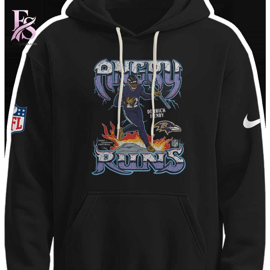 Baltimore Ravens Angry Runs Hoodie