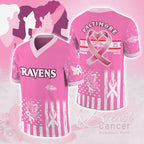 Baltimore Ravens x Breast Cancer Awareness 2025 3D Football Jersey – MAITM12869