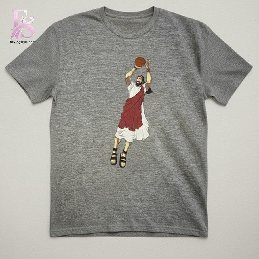Basketball Jumpshot Jesus Shirt