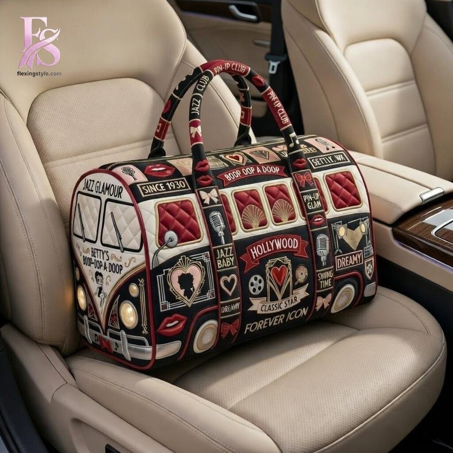Betty Boop Quilted Duffle Bag