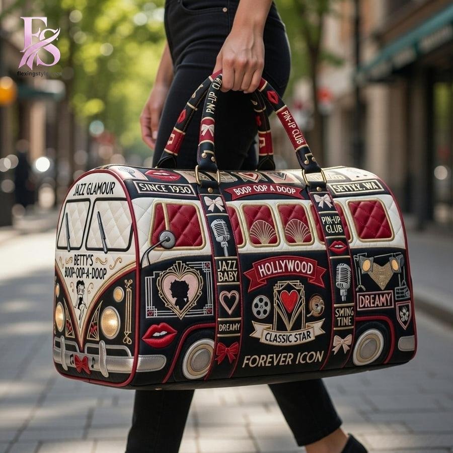 Betty Boop Quilted Duffle Bag