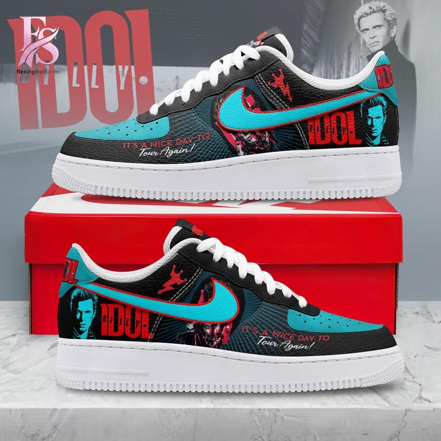 Billy Idol It’s A Nice Day To Tour Again Air Force Shoes