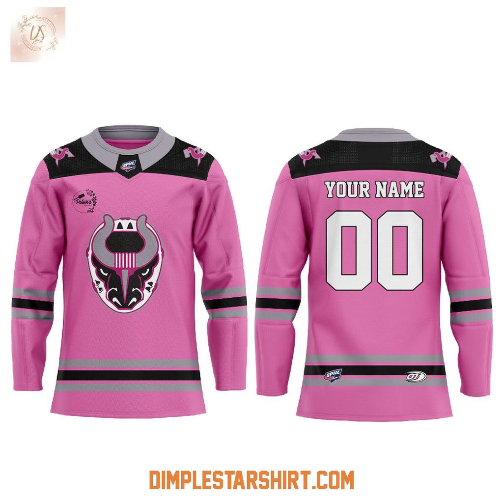 Birmingham Bulls Fights Cancer Pink Hockey Jersey