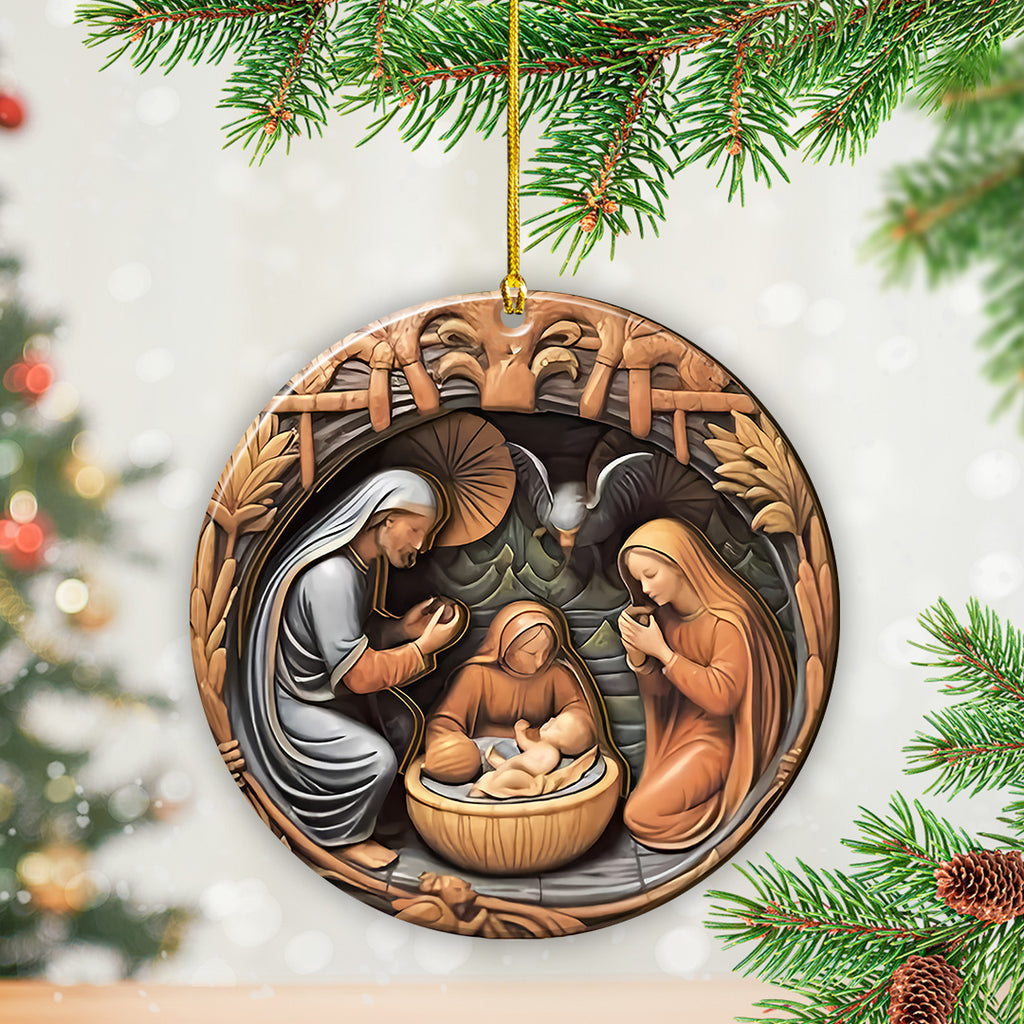 8PCS Birth Of Christ Custom Shape 2-Side Printed Acrylic Ornament – TANTN17273