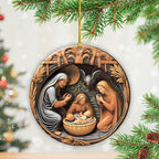 8PCS Birth Of Christ Custom Shape 2-Side Printed Acrylic Ornament – TANTN17273