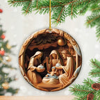 8PCS Birth Of Christ Custom Shape 2-Side Printed Acrylic Ornament – TANTN17273