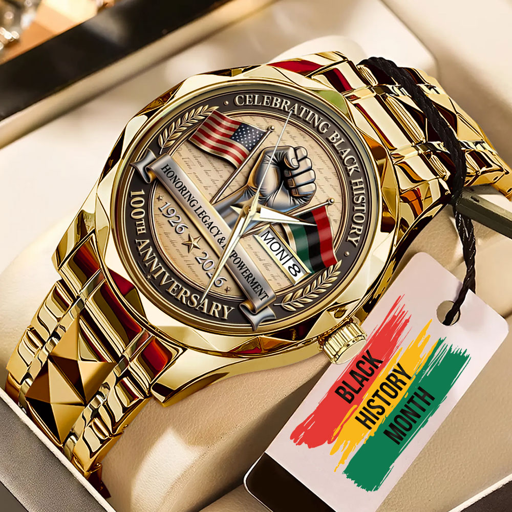 Black History Month 100th Anniversary 2026 Alloy Luxury Quartz Watch – TMTHU3786