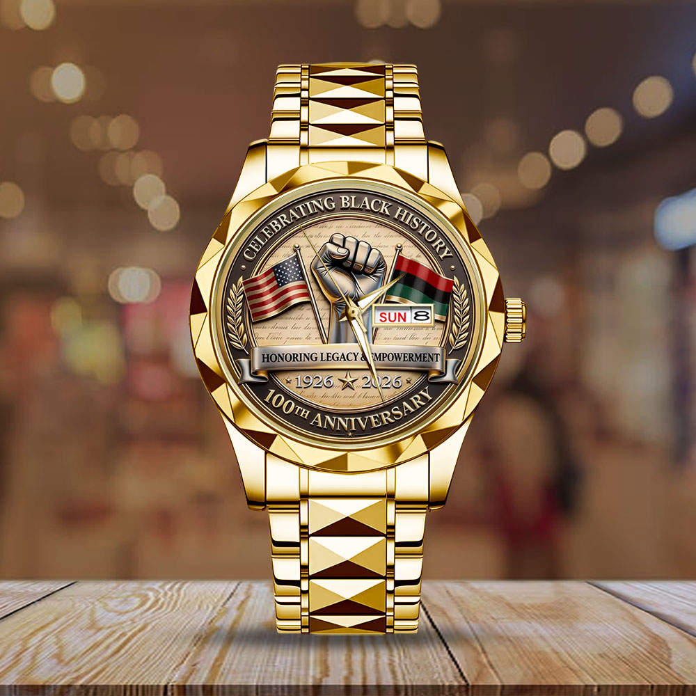 Black History Month 100th Anniversary 2026 Alloy Luxury Quartz Watch – TMTHU3786