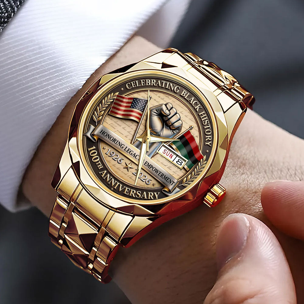 Black History Month 100th Anniversary 2026 Alloy Luxury Quartz Watch – TMTHU3786