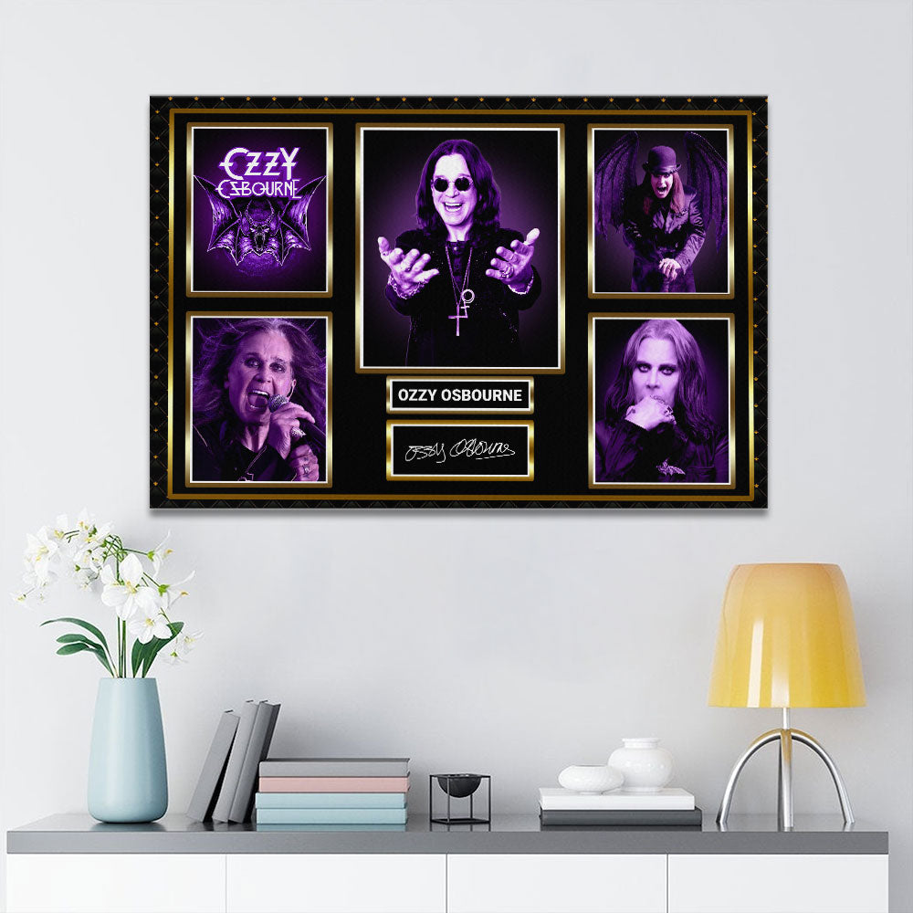 Black Sabbath x Ozzy Osbourne Rectangle Canvas With Inner Frame – HOATT 12134