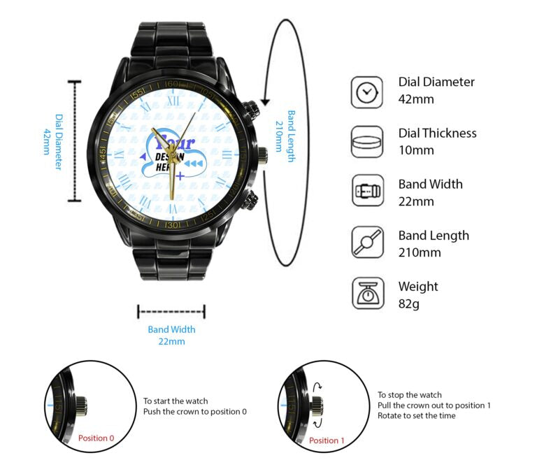 Elvis Presley Black Stainless Steel Watch – TANTN 5613