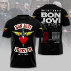 Bon Jovi 2026 Forever Tour 3D Apparel – HOATT14188