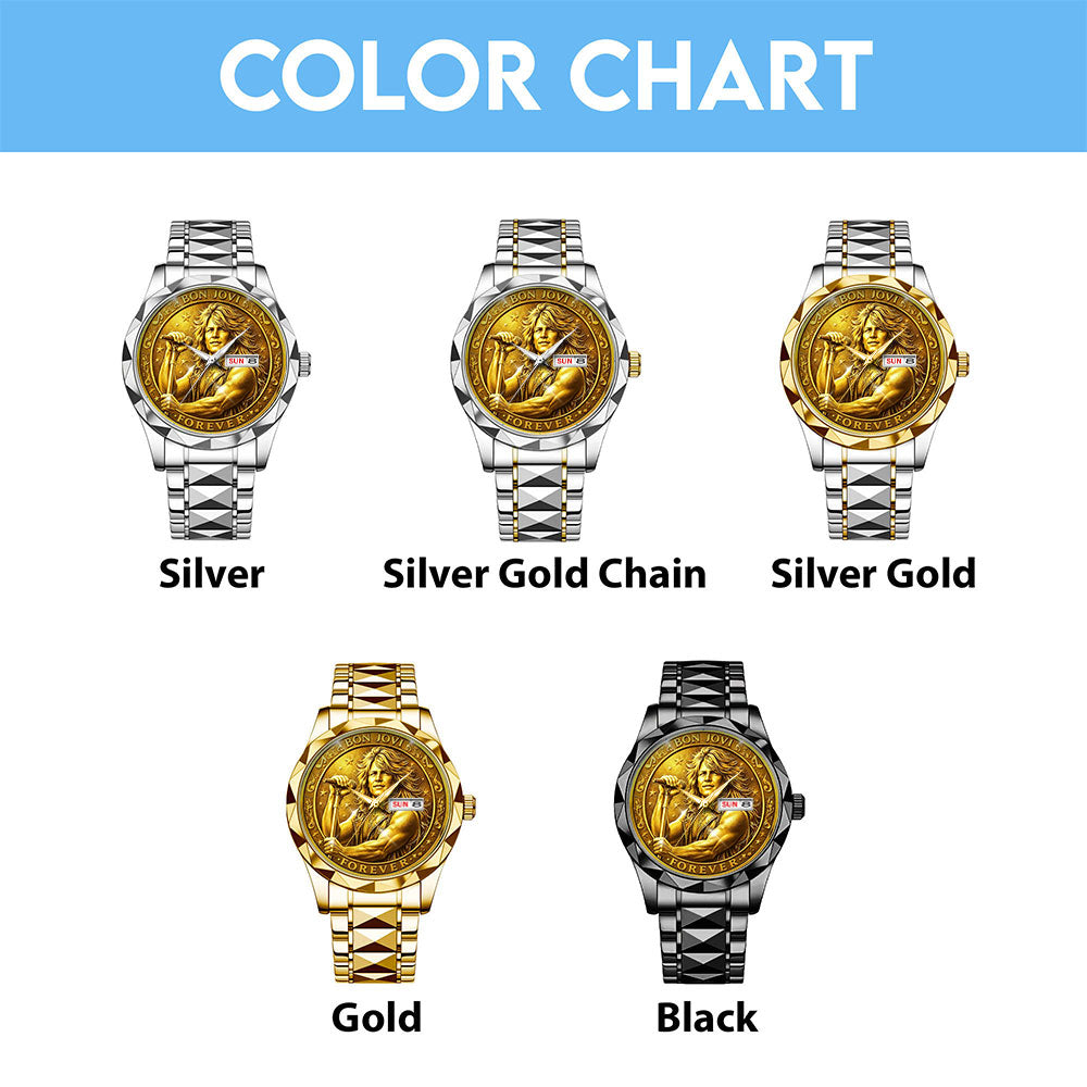 Bon Jovi Alloy Luxury Quartz Watch – MAITM14716