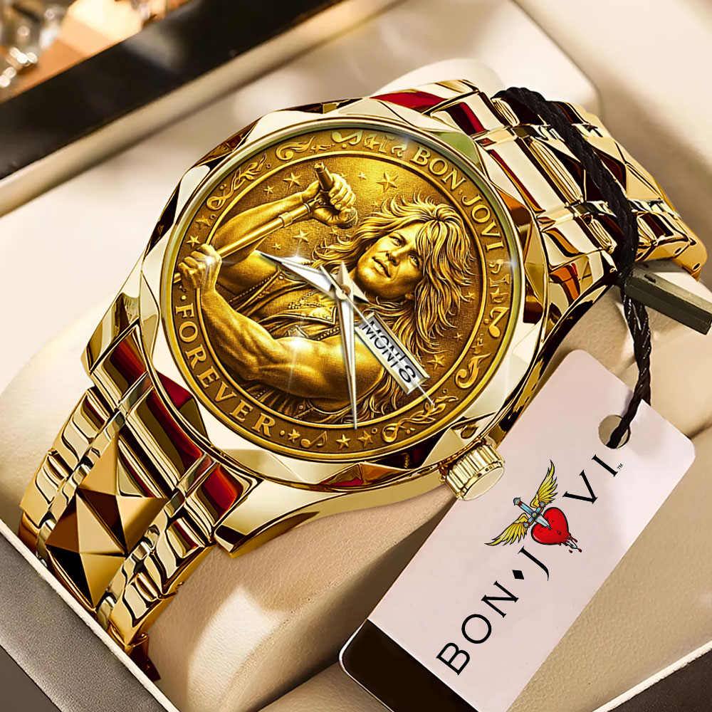 Bon Jovi Alloy Luxury Quartz Watch – MAITM14716