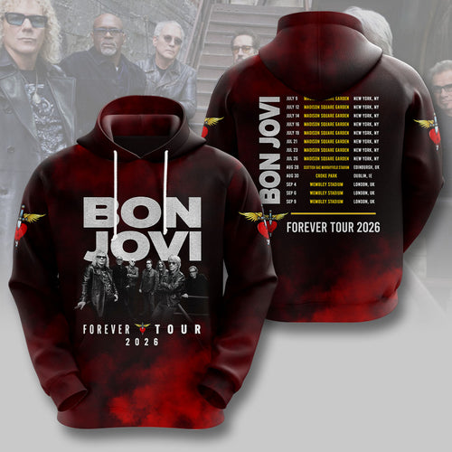 Bon Jovi Forever Tour 2026 3D Apparel – HOATT19349