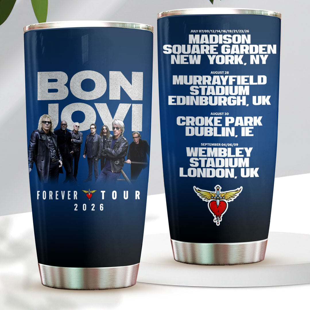 Bon Jovi Forever Tour 2026 Tumbler Cup – HOATT19739