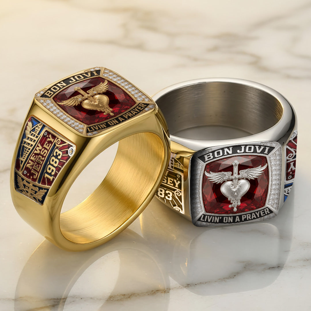 Bon Jovi 3D Engraved Ring – TANTN23921