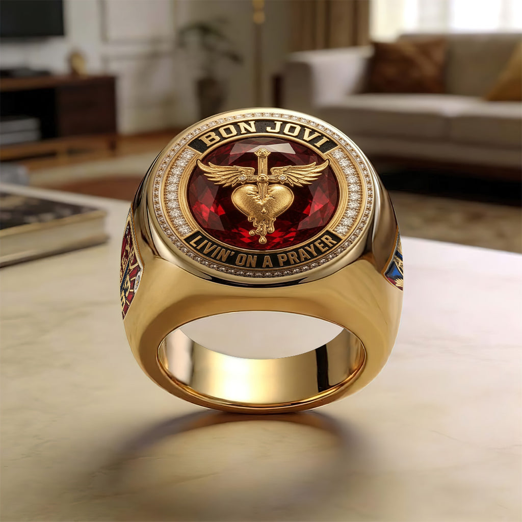 Bon Jovi 3D Engraved Ring – TANTN23921