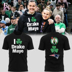 Boston Celtics New England Patriots I Drake Maye Hoodie
