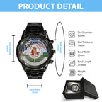 Boston Red Sox 125th Anniversary Black Stainless Steel Watch – TANTN18735