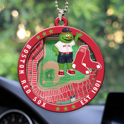 Boston Red Sox Custom shape 2-sided Acrylic Car Ornament – HOATT13035