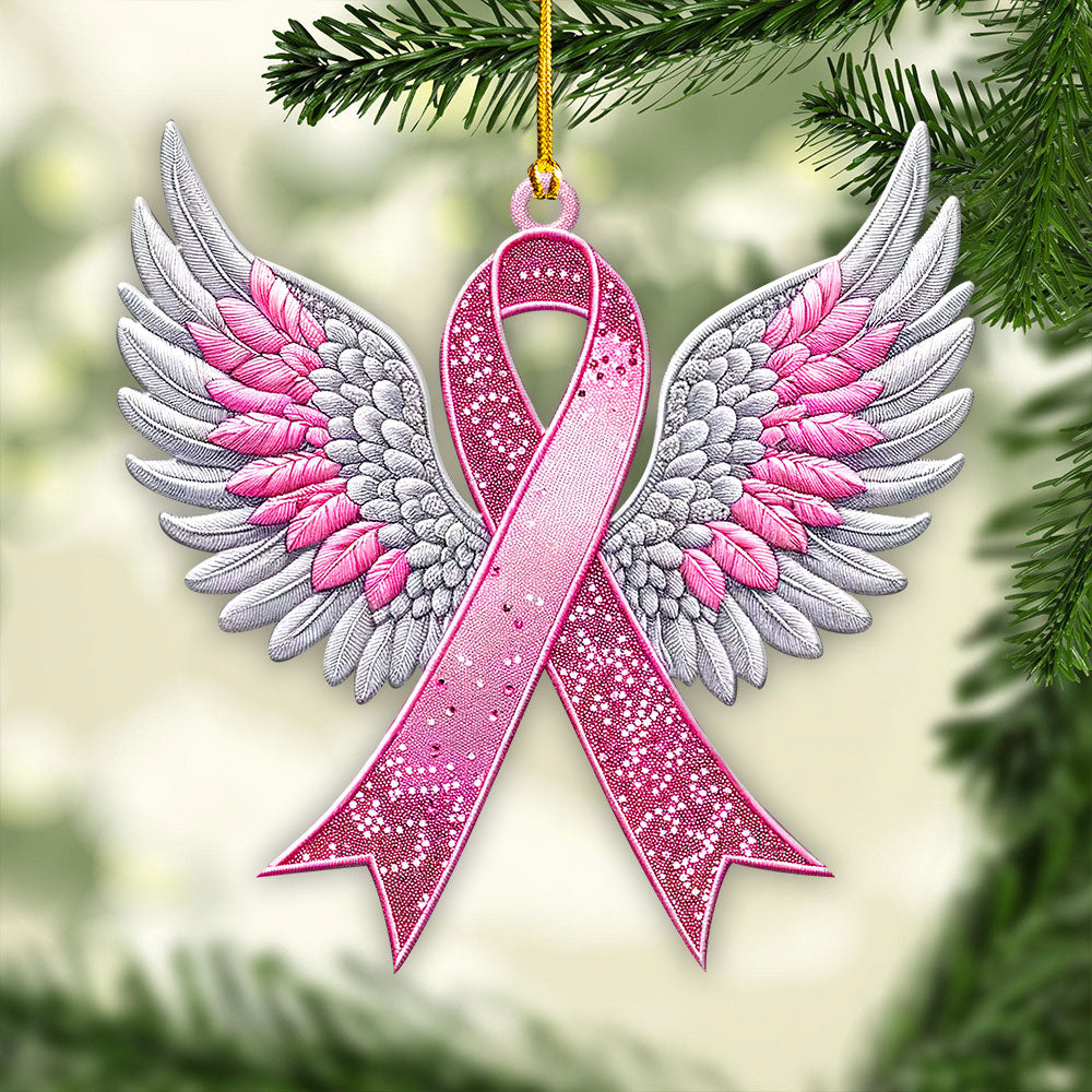 Breast Cancer Awareness Custom Shape 2-Side Printed Acrylic Ornament – GNE 1770