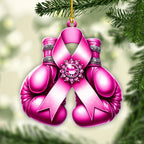 Breast Cancer Awareness Custom Shape 2-Side Printed Acrylic Ornament – GNE 1772