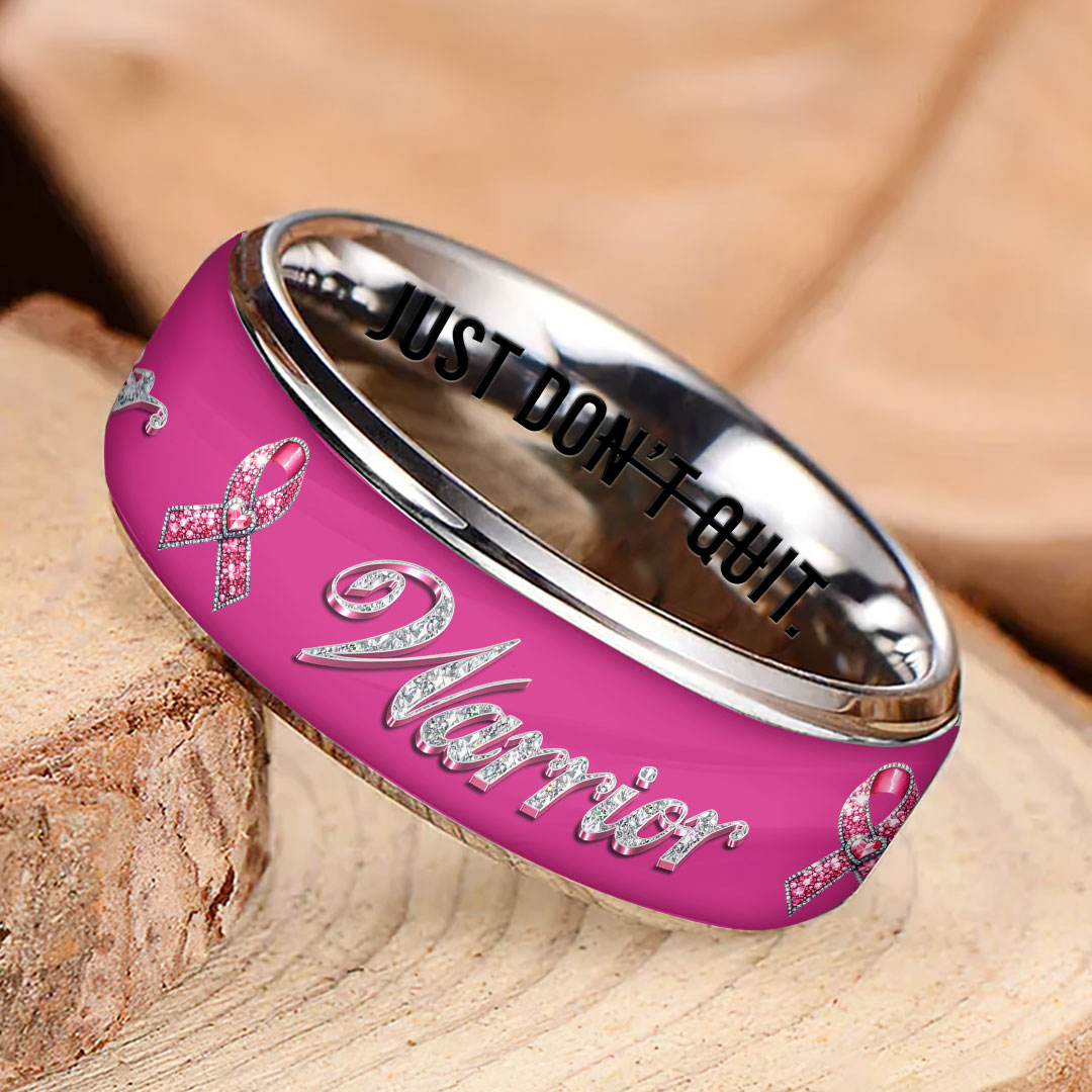 Breast Cancer Awareness Custom Alloy Ring – HOATT12478