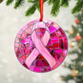 Breast Cancer Awareness Fixed Shape 2-Side Printed Acrylic Ornament – GNE 1778