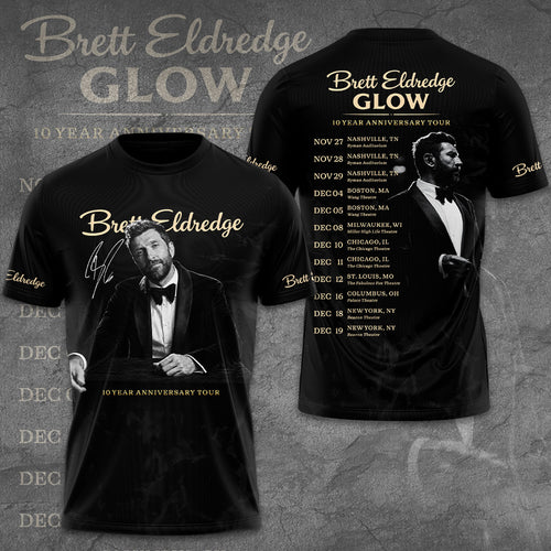 Brett Eldredge 10th Anniversary Tour 2026 3D Apparel – GNE7923