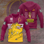 Brisbane Broncos 2025 NRL Premiers 3D Apparel – HOATT13864