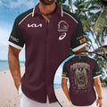 Brisbane Broncos 2025 Premiers Short Sleeve Button-Down Shirt – MAITM13298