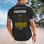 Brisbane Broncos 2025 Premiers Short Sleeve Button-Down Shirt – MAITM13342