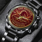 Brisbane Broncos 2025 Premiership Black Stainless Steel Watch – TANTN17613