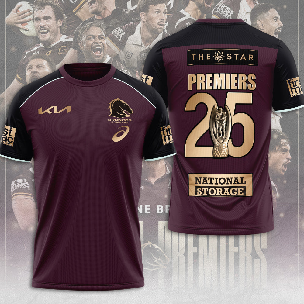 Brisbane Broncos 2025 Premiership 3D Apparel – TANTN17898