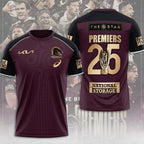 Brisbane Broncos 2025 Premiership 3D Apparel – TANTN17898